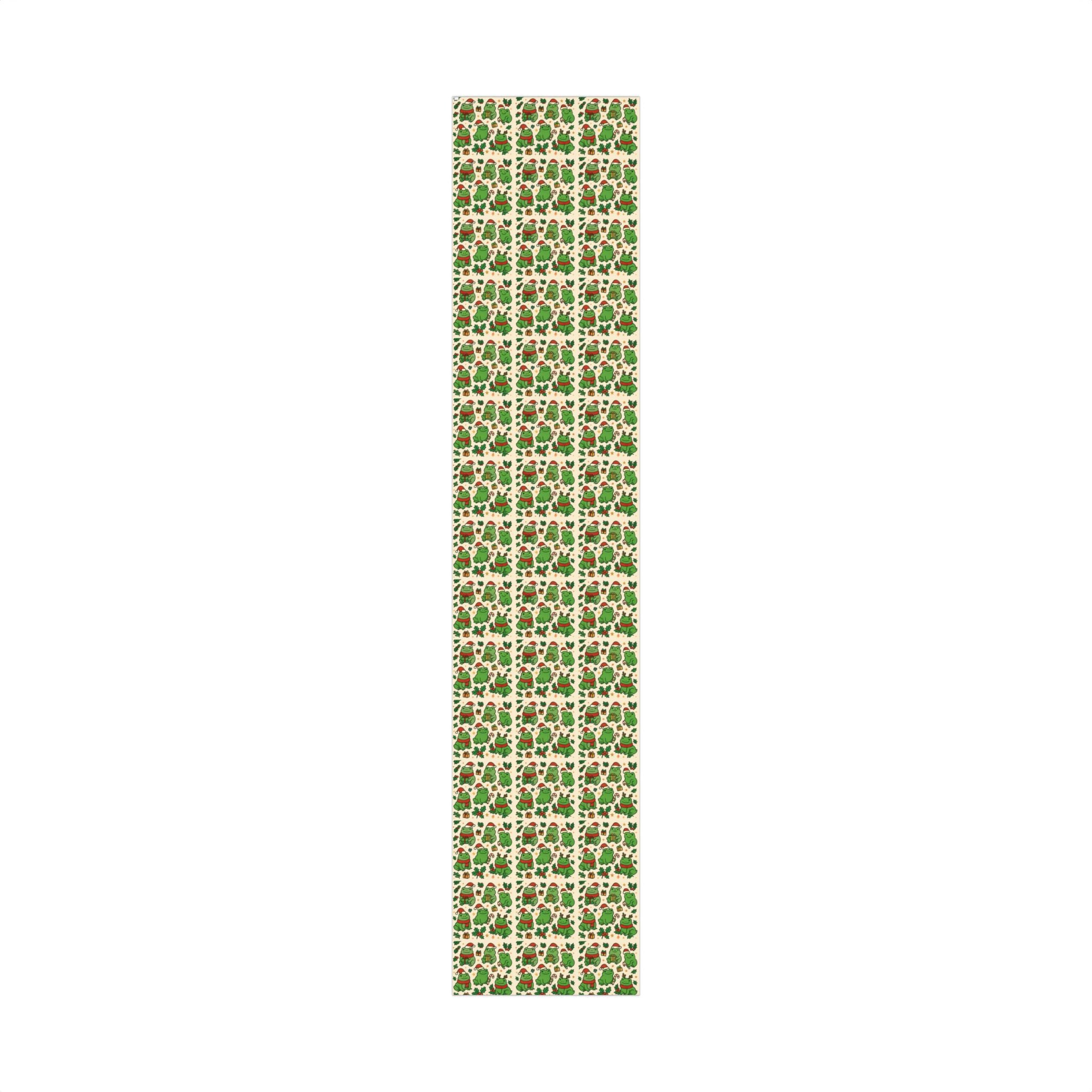 Frog Holiday Gift Wrap Paper – Frog with Holiday & Christmas Wrapping