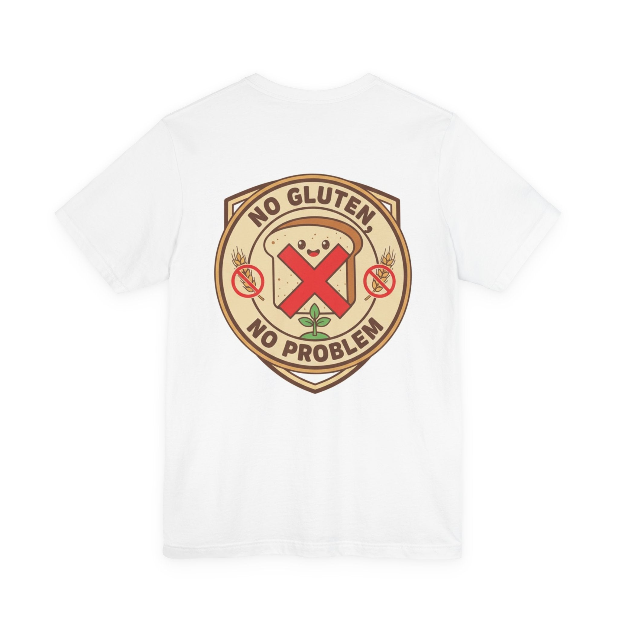 Five Frogs Farm T-Shirt, No Gluten No Problem Printify