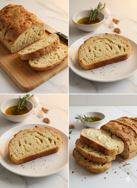 Gluten Free Rosemary Garlic Bread