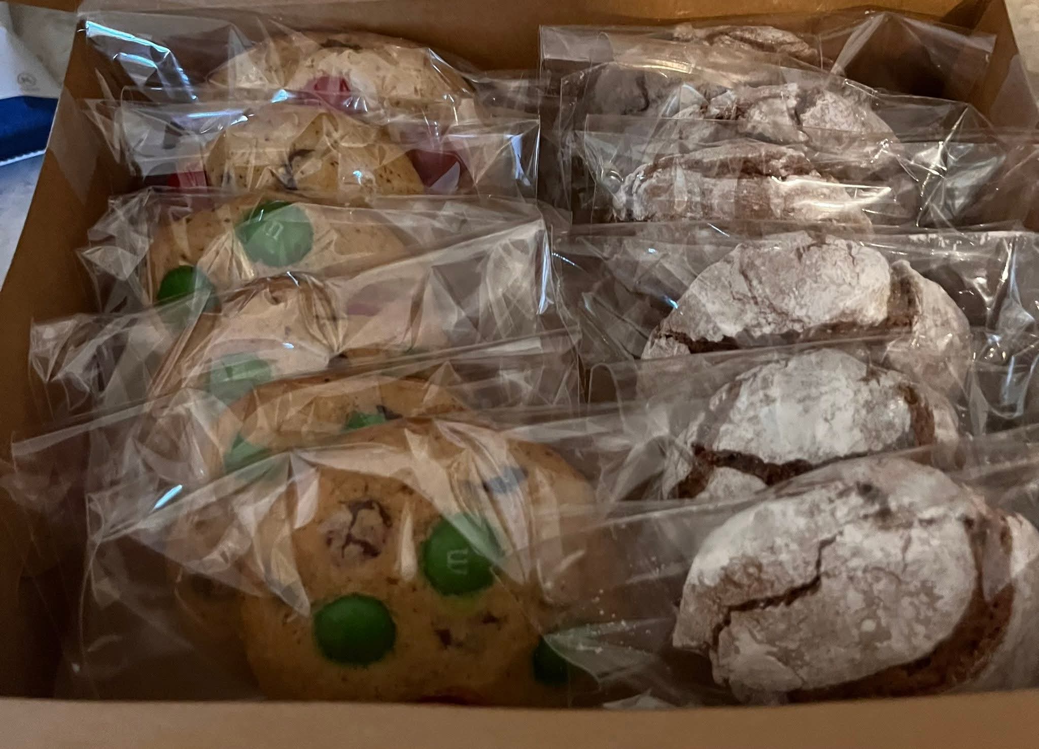 Box of gluten-free cookies gift box