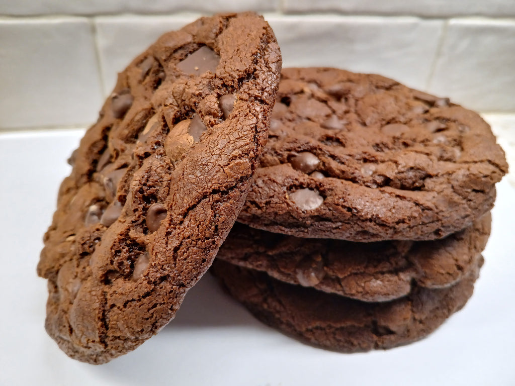 Decadent Gluten-Free Double Chocolate Chip Cookies - Baked Fresh - Shipped Nationwide